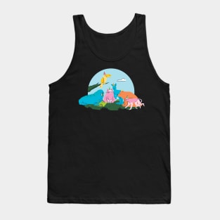 animals party cute design Tank Top